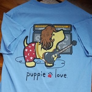 Puppies love blue t shirt